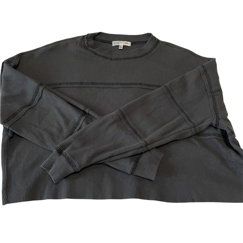 Perry Ellis woman Charcoal Crewneck Sweater